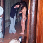 At a party and on the way to and from