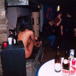 At a party and on the way to and from