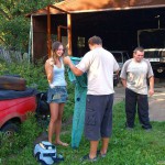 At a living home and in the garden