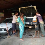 At a living home and in the garden