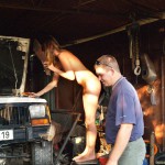 At a living home and in the garden