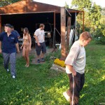 At a living home and in the garden