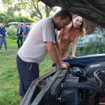 At a living home and in the garden