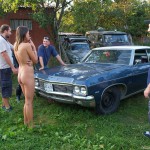 At a living home and in the garden