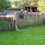 At a living home and in the garden