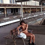 In and around a railway station