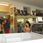 At a car and motorbike dealer