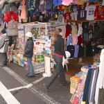 At a streetside flea market