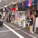 At a streetside flea market