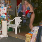 At a streetside flea market