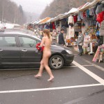 At a streetside flea market