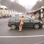 At a streetside flea market