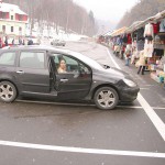 At a streetside flea market