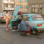 Passing a car breakdown