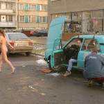 Passing a car breakdown