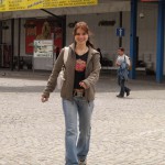 Playing ball at a sports field