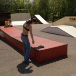 Playing ball at a sports field