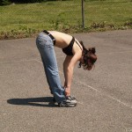 Playing ball at a sports field