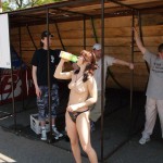 Playing ball at a sports field