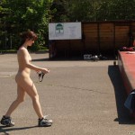 Playing ball at a sports field