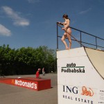 Playing ball at a sports field