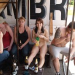 Playing ball at a sports field