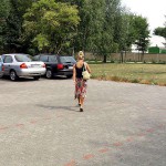 On the road in a tourist bus