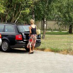 On the road in a tourist bus