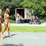 On the road in a tourist bus