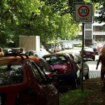 On the bus and on a playground