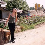 At a big construction site