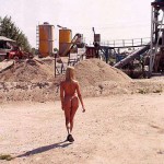 At a big construction site