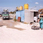 At a big construction site