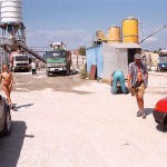 At a big construction site