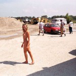 At a big construction site