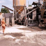 At a big construction site