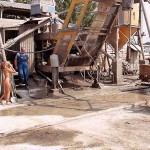 At a big construction site