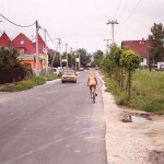 In a residential area