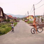 In a residential area