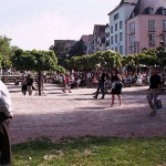 Passing through a well frequented