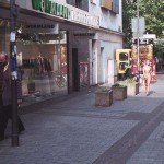 Passing through a well frequented