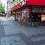 Passing through a well frequented