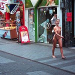 Passing through a well frequented