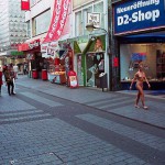 Passing through a well frequented