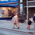 Passing through a well frequented