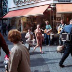 Passing through a well frequented