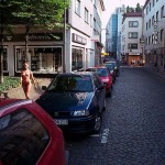 Passing through a well frequented