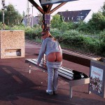 At and on and the street in front