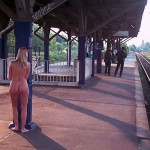 At and on and the street in front