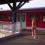 At and on and the street in front